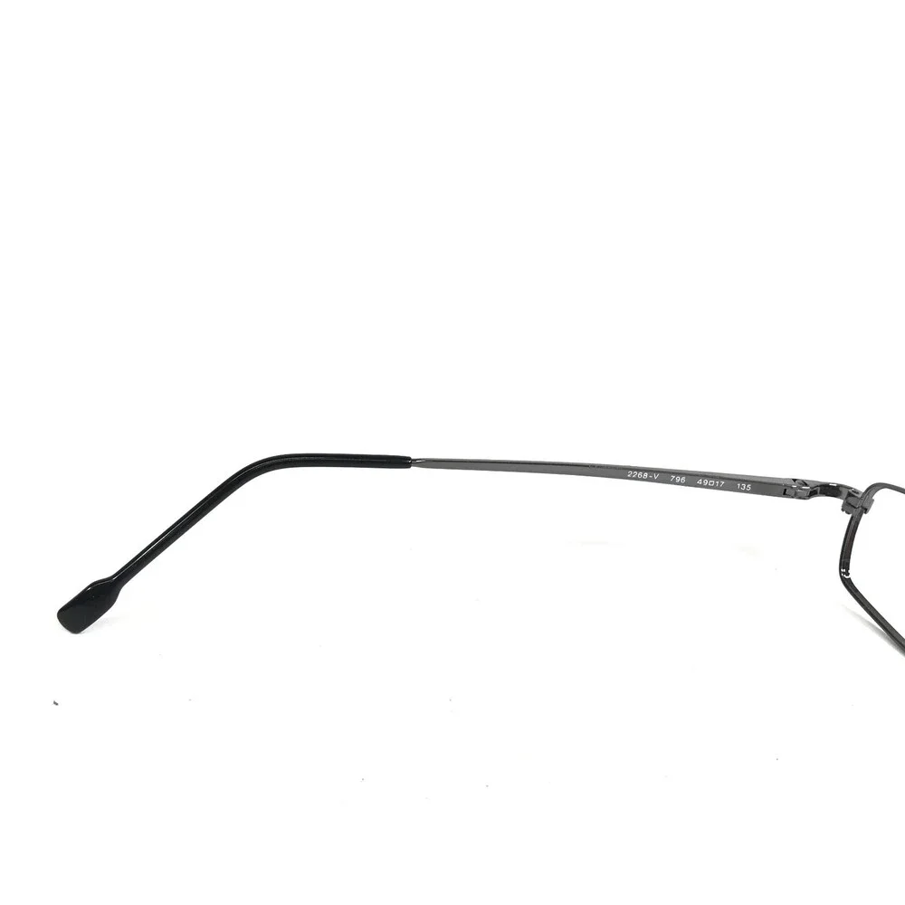 Persol Petite Eyeglasses Frames 2268-V 796 Gunmetal Grey Wire Rim 49-17-135